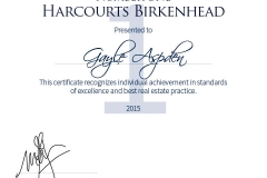 No.1 Sales Consultant - Harcourts Birkenhead - 2015